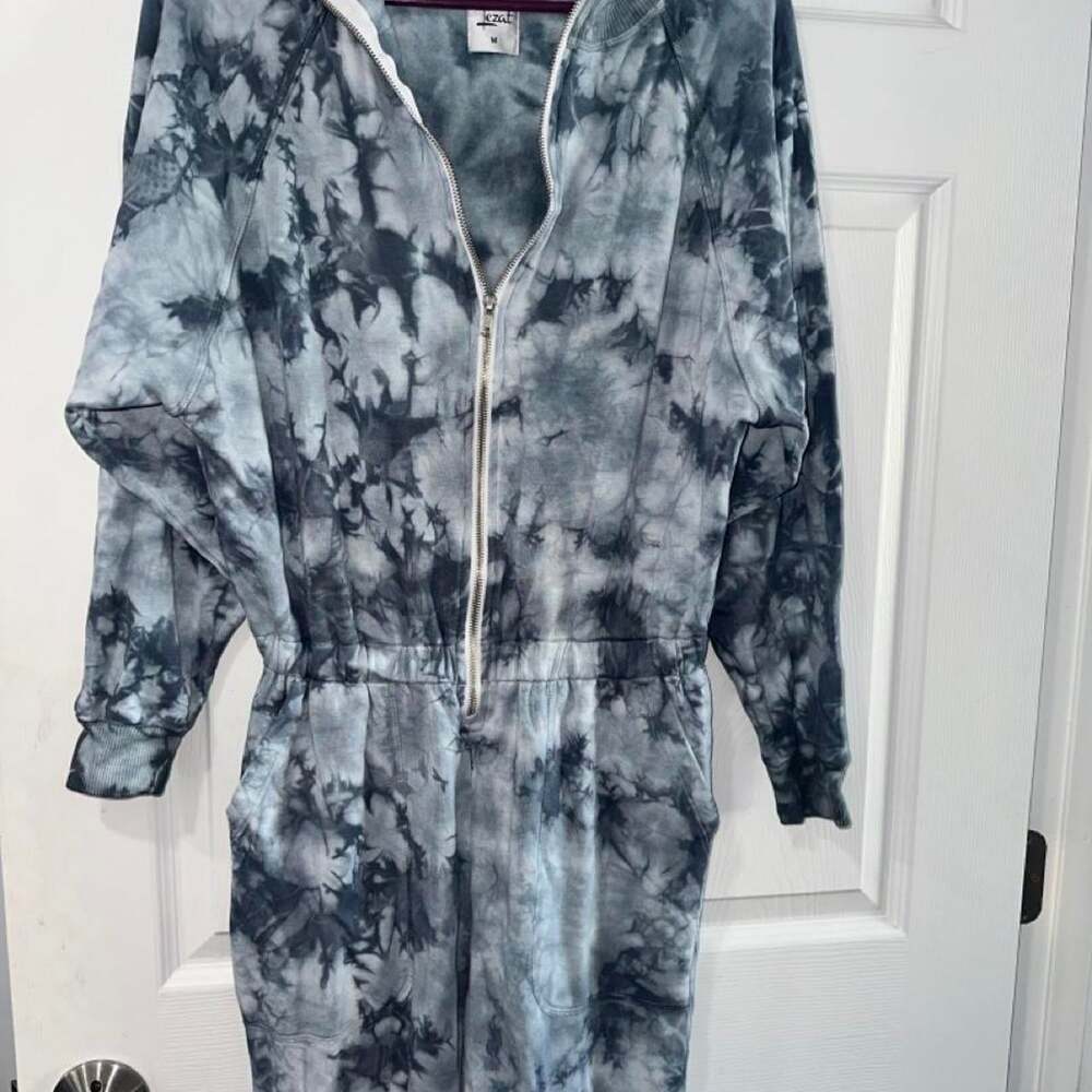 Women's Blue Jumpsuit - Picture 5 of 7
